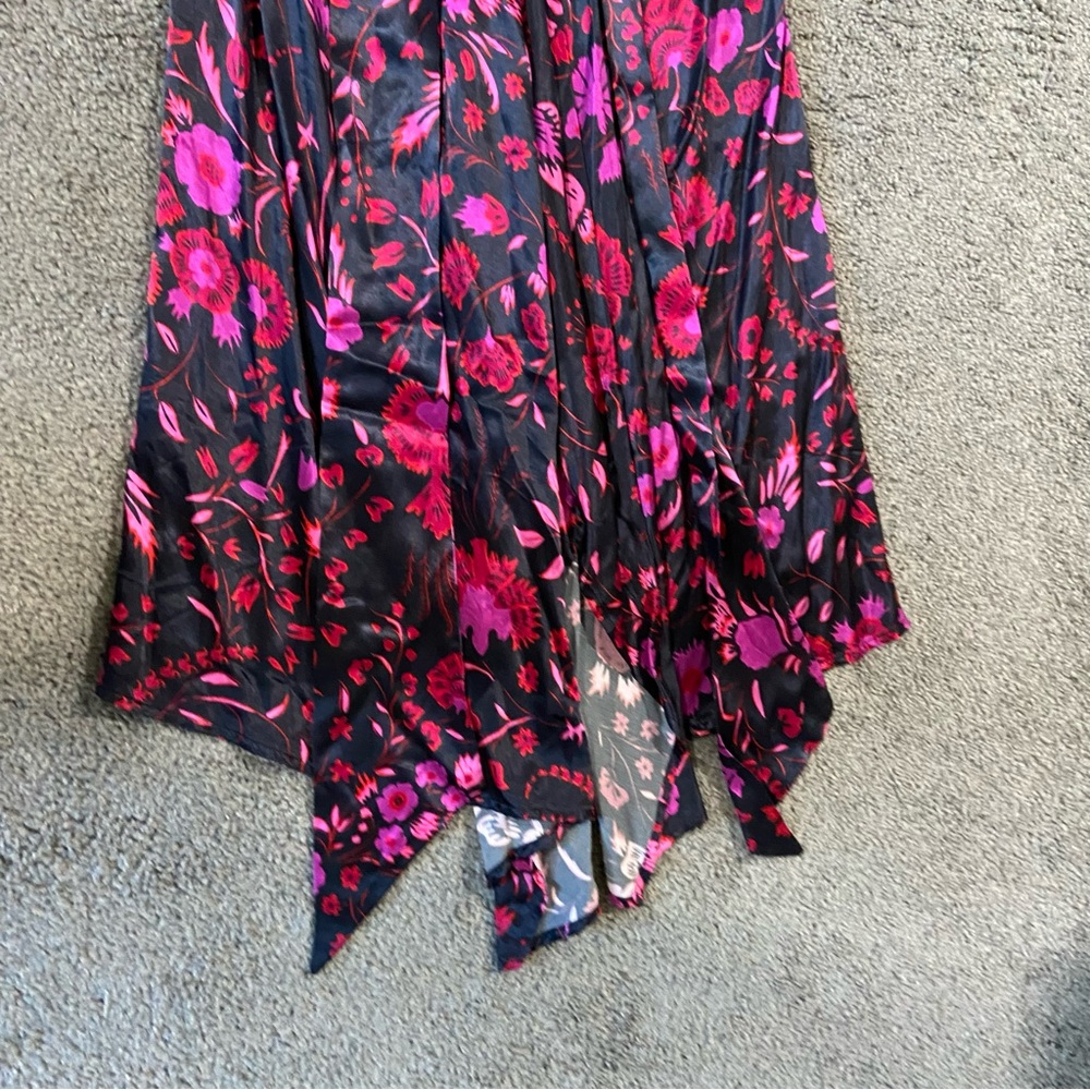 Sabina Musayev NEW ELODIA Long Sleeve Back Cut Out Black Floral Dress Sz S $865 - Picture 11 of 16